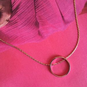 Madewell Rose Gold circle Necklace